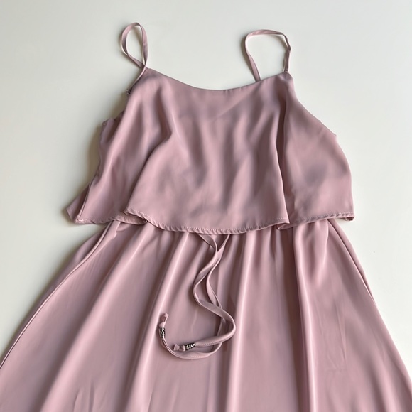 Sun dress, tiered, straps, Tulip petal cut design on the bottom of dress - Picture 3 of 5